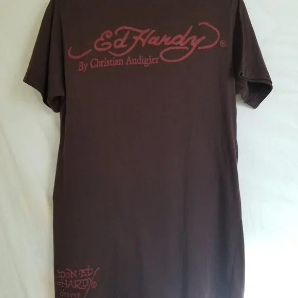 Ed Hardy Christian Audigier. Rare Vintage collectible t-shirt . With cry… - Picture 3 of 11